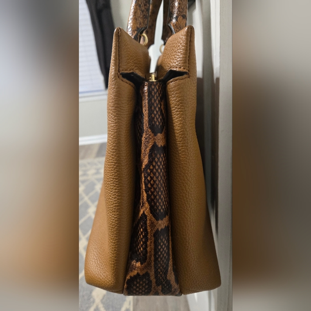 Michael Kors Rollins Large Python Embossed Satchel - image 3